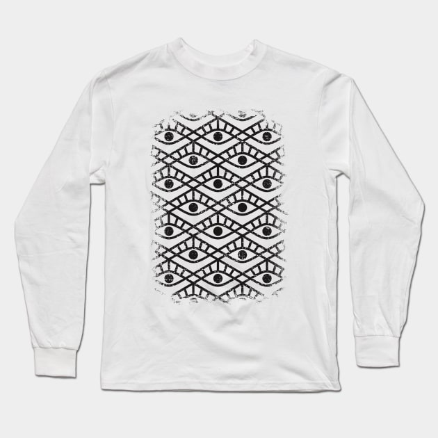 You are watched 2 (Geomteric Eye Pattern) Long Sleeve T-Shirt by lents